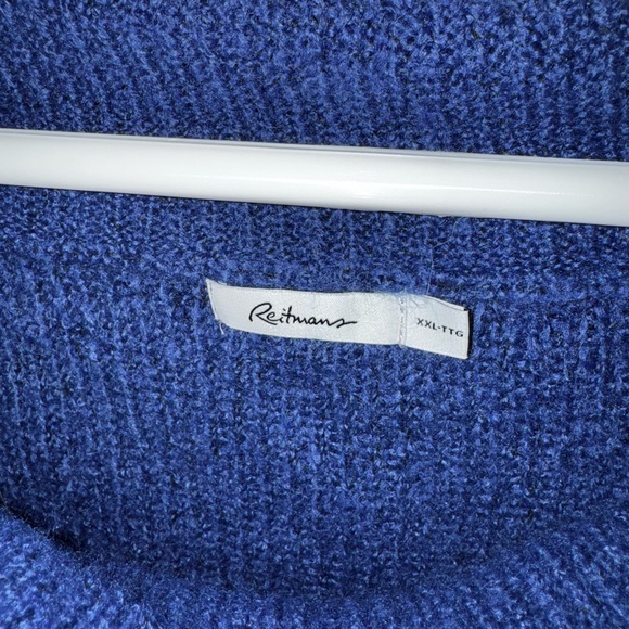 Reitmans Navy Off-Shoulder Sweater - Picture 2 of 3